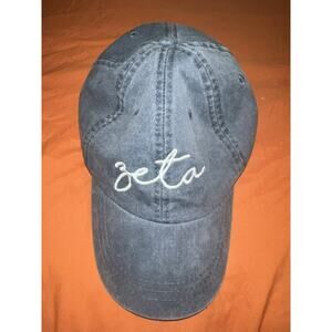 Adams hats women’s blue “ZETA” sorority baseball cap big/little gift greek life